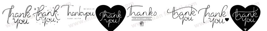 Thank you Drf Regula字体转换